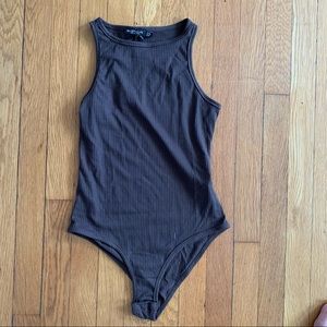 Nasty Gal Racer the Facts High Leg Bodysuits